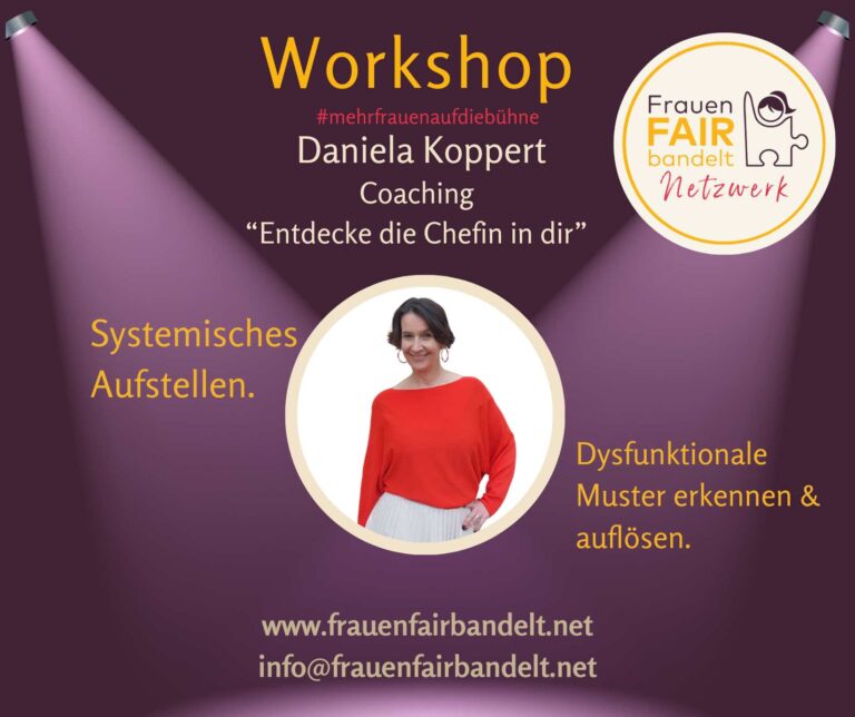 Flyer zum Workshop des Daniela Koppert Coaching